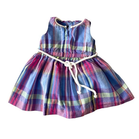NWOT Tommy Hilfiger Infant Girls Plaid Dress - Picture 1 of 13